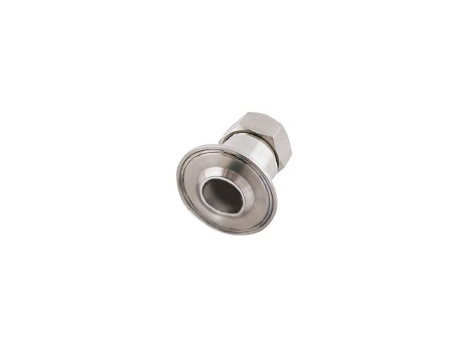 316 stainless steel with viton o-ring for 1in sensor tube outer diameter.