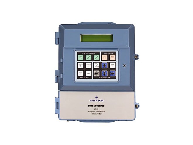 Remote mount flow transmitter for Rosemount magnetic flow meters.
