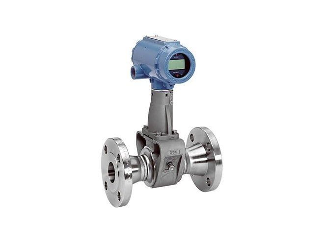 Wafer or flanged style Vortex flow meters available with multivariable output & internal temperature sensor option.