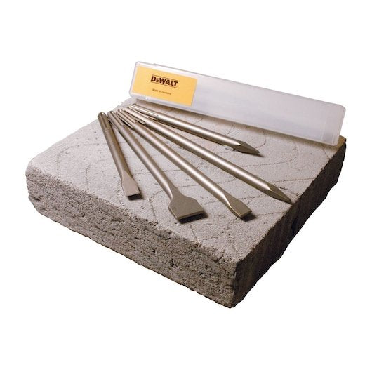 5pc SDS MAX Chisel Set (DT6820, DT6821, DT6822, DT6823, DT6824)