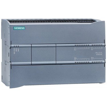SIMATIC S7-1200, CPU 1217C, compact CPU, DC/DC/DC, 2 PROFINET ports onboard I/O: 10 DI 24 V DC; 4 DI RS422/485; 6 DO 24 V DC; 0.5A; 4 DO RS422/485; 2 AI 0-10 V DC, 2 AO 0-20 mA Power supply: DC 20.4-28.8V DC, Program/data memory 150 KB