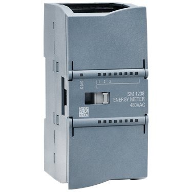 SIMATIC S7-1200, Analog input, SM 1238 Energy Meter 480 V AC, power measurement module for data acquisition in 1- and 3-phase supply systems (TN, TT) up to 480 V AC; Current range: 1 A, 5A; acquisition of voltage, current, phase angles, power, energy values, frequencies; Channel diagnostics