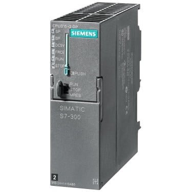 SIMATIC S7-300, CPU 315-2DP Central processing unit with MPI Integr. power supply 24 V DC Work memory 256 KB 2nd interface DP master/slave Micro Memory Card required