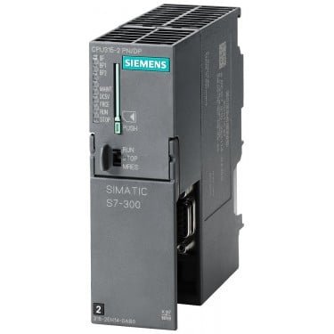 SIMATIC S7-300 CPU 315-2 PN/DP, Central processing unit with 384 KB work memory, 1st interface MPI/DP 12 Mbit/s, 2nd interface Ethernet PROFINET, with 2-port switch, Micro Memory Card required