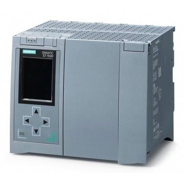SIMATIC S7-1500F, CPU 1518F-4 PN/DP, central processing unit with 9 MB work memory for program and 60 MB for data, 1st interface: PROFINET IRT with 2-port switch, 2nd interface: PROFINET RT, 3rd interface: PROFINET basic services, 4th interface: PROFIBUS, 1 ns bit-performance, SIMATIC Memory Card required