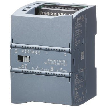 SIWAREX WP251 calibratable weighing electronic for batching and filling process (1 channel) for strain gauge load cells / full bridges (1-4 mV/V) for SIMATIC S7-1200 or stand alone, RS485 and Ethernet-Interface, onboard I/O: 4 DI / 4 DO, 1 AO (0/4...20mA), attention: for calibratable applications please follow the local laws applying in the country of verification!