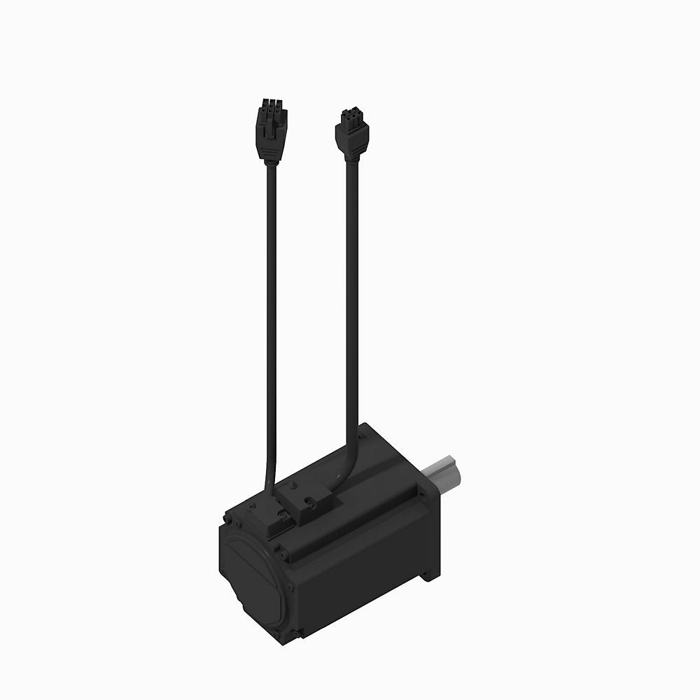 TL-Series Servo Motor, 230V AC, Frame Size 90mm Bolt Circle Frame Size, , 24 bit single-turn absolute encoder, multi-turn with battery required, Keyed shaft, Standard without shaft seal