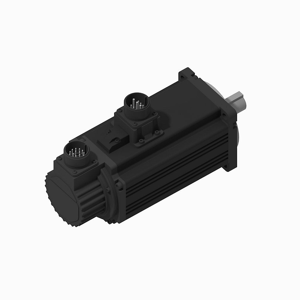 TL-Series Servo Motor, 230V AC, Frame Size 115mm Bolt Circle Frame Size, , 24 bit single-turn absolute encoder, multi-turn with battery required, Keyed shaft, w/ 24V DC Brake, With shaft seal