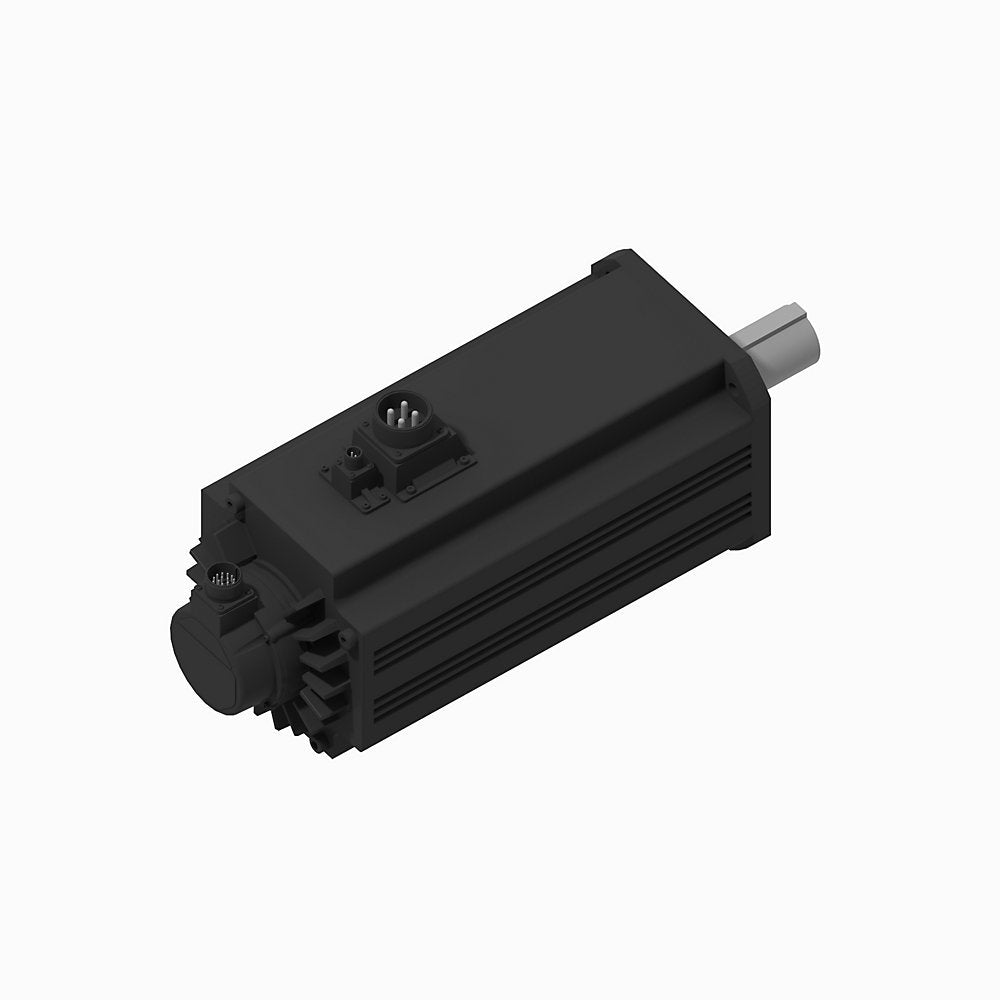 TL-Series Servo Motor, 230V AC, Frame Size 235mm Bolt Circle Frame Size, , 24 bit single-turn absolute encoder, multi-turn with battery required, Keyed shaft, w/ 24V DC Brake, With shaft seal