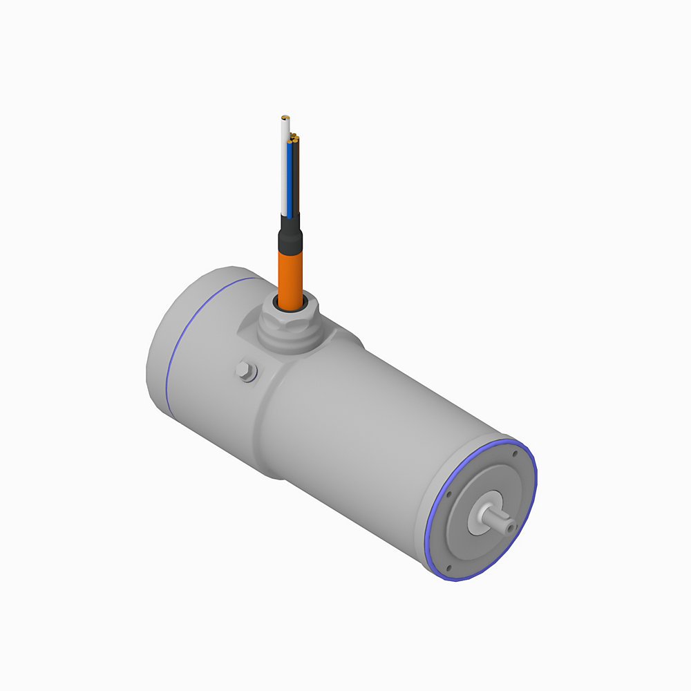 VPH Hygienic Servo Motor, (B) 480V AC, (075) 75mm Bolt Circle Frame Size, 3 (Three) Magnet Stacks, (F) Winding, 4500-6600 RPM Rated Speed, (C) 18 bit Single-turn Digital High Resolution Encoder, (J) Keyed Shaft, (0) Flying Leads, (2) No Holding Brake, ,