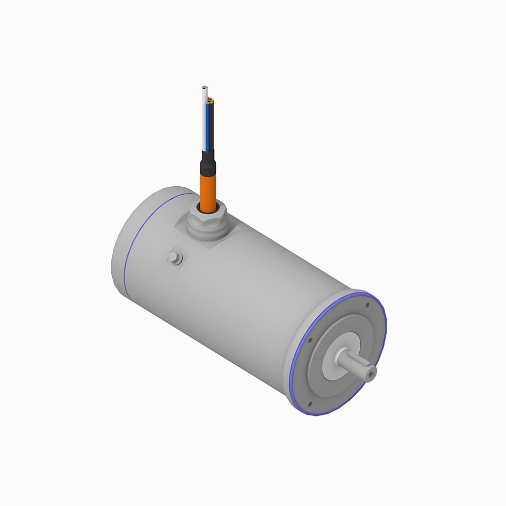VPH Hygienic Servo Motor, (B) 480V AC, (100) 100mm Bolt Circle Frame Size, 3 (Three) Magnet Stacks, (F) Winding, 4500-6600 RPM Rated Speed, (C) 18 bit Single-turn Digital High Resolution Encoder, (J) Keyed Shaft, (0) Flying Leads, (2) No Holding Brake, ,