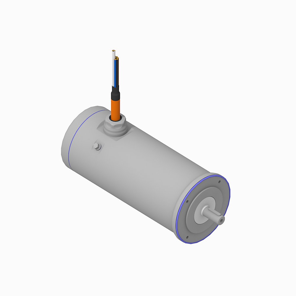 VPH Hygienic Servo Motor, (B) 480V AC, (100) 100mm Bolt Circle Frame Size, 3 (Three) Magnet Stacks, (F) Winding, 4500-6600 RPM Rated Speed, (Q) 23 bit Single-turn, 12 bit Multi-turn, and 12 bit Secondary Channel SIL2 Pl(d) Safety Rated High Resolution Encoder, (J) Keyed Shaft, (0) Flying Leads, (4) 24V DC Holding Brake, ,