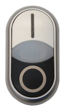 Eaton RMQ Titan M22 Series Black, White Momentary Push Button Switch, 22 mm Cutout, IP66