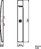 Schneider Electric Black Polyamide 6 with 30% Fibreglass Locking Handle