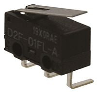 Omron Hinge Lever Micro Switch, Right Angle PCB Terminal Terminal, 100mA, SPDT, IP40