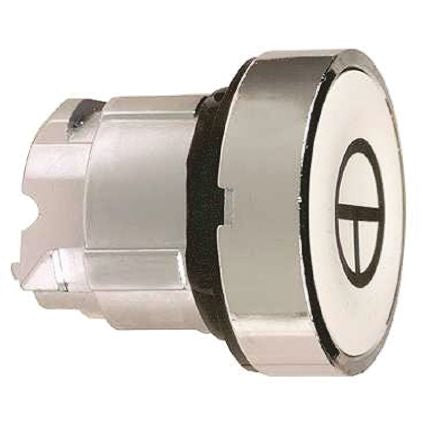 Schneider Electric Harmony XB4 Series White Spring Return Push Button Head, 22 mm Cutout, IP66, IP67, IP69K