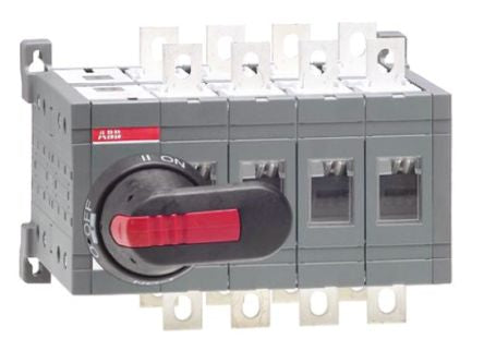 ABB 4-Pole DIN Rail Isolator Switch -, IP65, 200A, 200 kW