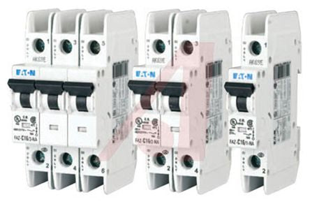 Eaton xEffect FAZ Miniature Circuit Breaker, 3-Pole, 25A, Type C, 415V ac AC, 60 V dc DC, 10 kA Breaking Capacity