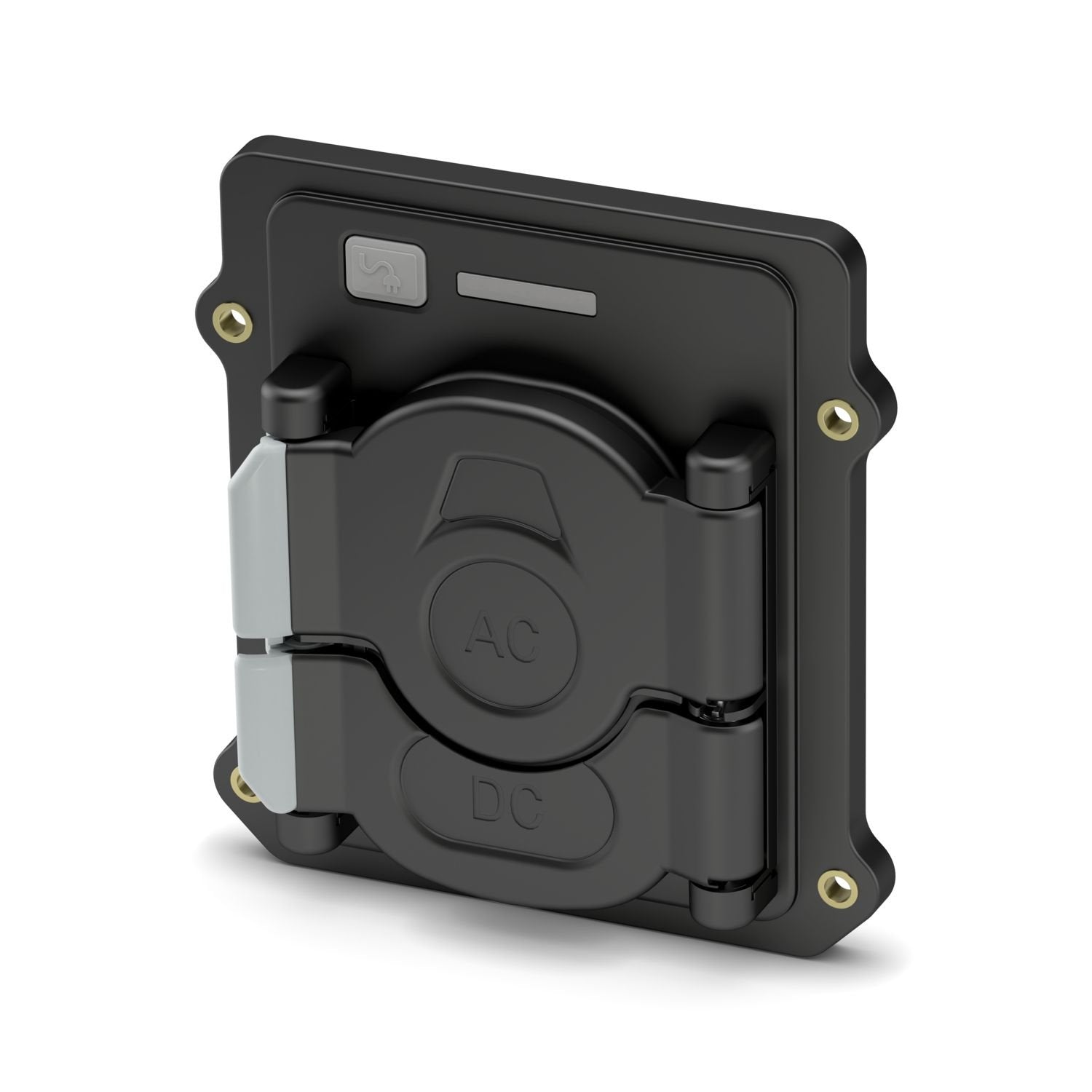 CHARX connect universal, CCS type 1, Protective cover, Accessories, with status indicator via freely controllable RGB LED, square, M6, for mounting on vehicle charging inlets, UNECE R61