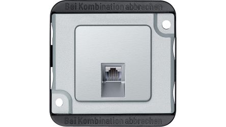 Schneider Electric System M Grey 1 Gang Electrical Socket, RJ45