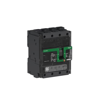 Schneider Electric, PowerPact B, PowerPact Circuit Breaker 4-Pole 100A, Breaking Capacity 18 kA, Clip-on