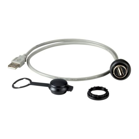 Eaton M22 Cable, 9 Cores, 600 mm, Grey Polyvinyl Chloride Sheath