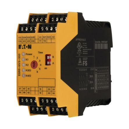 Eaton ESR5 Series Screw Timer Relay, 23-Contact, 24 V dc 24V ac, 0.2 to 300 s, 1-Function