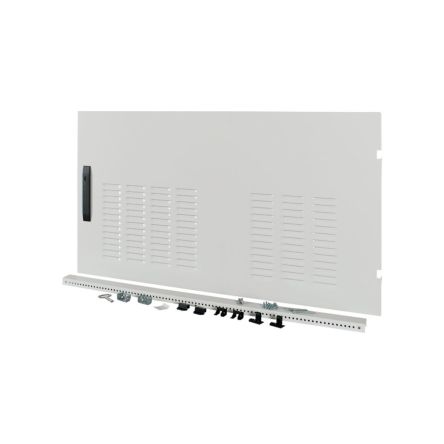 Eaton xEnergy Main Series Lockable Steel Black RAL 7035 Single Door, 640 mm H, 1.192m W, 34 mm D, 34 mm L for Use with