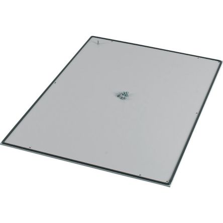 Eaton Grey Floor Plate Aluminium Faceplate & Mount Plate