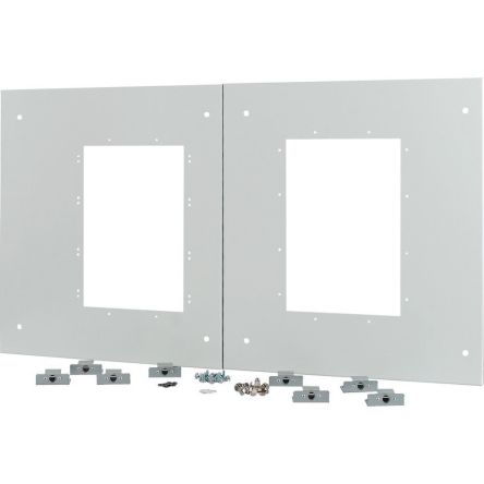 Eaton Grey Front Plate Metal Faceplate & Mount Plate