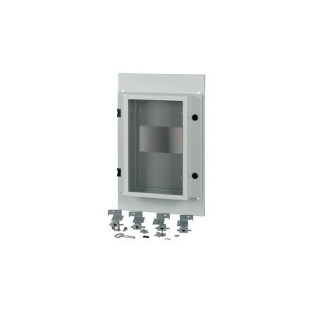 Eaton Grey 3 Gang Front Plate Steel Faceplate & Mount Plate
