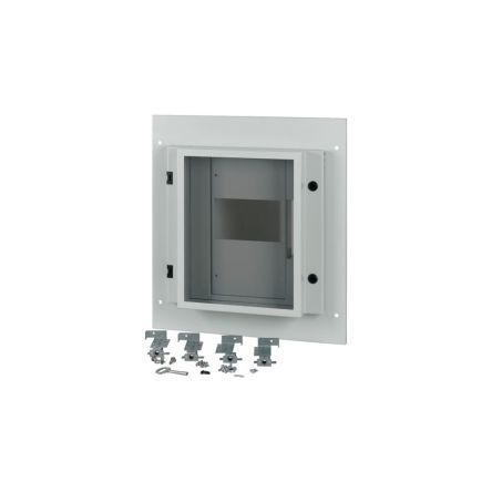 Eaton Grey 1 Gang Front Plate Steel Faceplate & Mount Plate