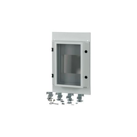 Eaton Grey 1 Gang Front Plate Steel Faceplate & Mounting Plate