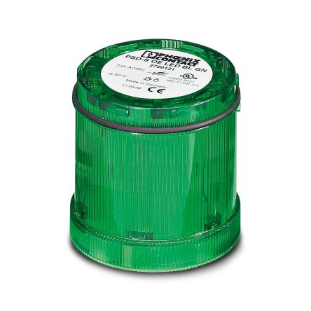 Phoenix Contact PSD Series Green Flashing Effect Flashing Light Element, LED Bulb 24V ac/dc, AC/DC, IP65