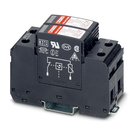 Phoenix Contact 1 Phase Surge Arrester, 80 A, 275 V ac, DIN Rail