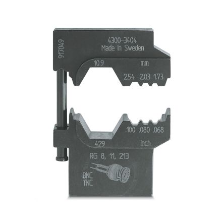 Phoenix Contact, CRIMPFOX-M Crimp Die, Coaxial Type Crimp Tool Black