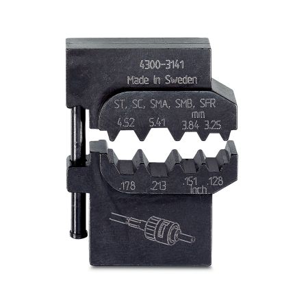 Phoenix Contact, CRIMPFOX-M Crimp Die, Coaxial Type Crimp Tool Black