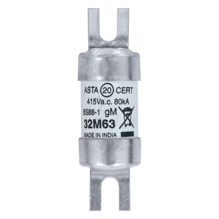 Eaton 32A British Standard Fuse A1 550V, 42.5 mm