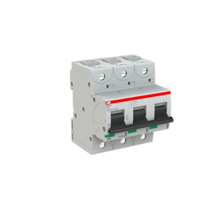 ABB S803N Miniature Circuit Breaker, 3-Pole, 10A, Type D, 690V ac AC, 36 kA Breaking Capacity