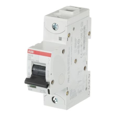 ABB S800S Miniature Circuit Breaker, 1-Pole, 25A, Type D, 240V ac AC, 50 kA Breaking Capacity