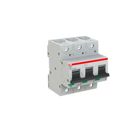 ABB S803N Miniature Circuit Breaker, 3-Pole, 50A, Type B, 690V ac AC, 36 kA Breaking Capacity