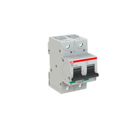 ABB S800S Miniature Circuit Breaker, 2-Pole, 50A, Type K, 240V ac AC, 50 kA Breaking Capacity