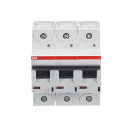 ABB S800S Miniature Circuit Breaker, 3-Pole, 6A, Type C, 240V ac AC, 50 kA Breaking Capacity