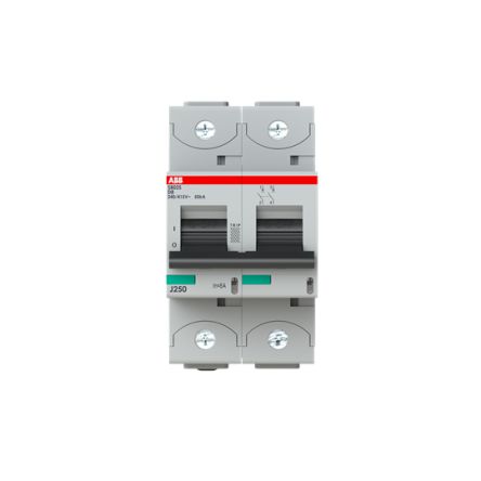 ABB S802S Miniature Circuit Breaker, 2-Pole, 8A, Type D, 690V ac AC, 50 kA Breaking Capacity