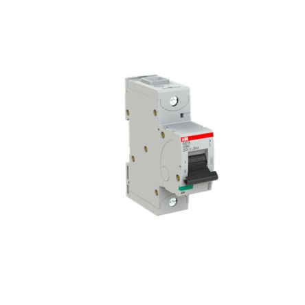 ABB S801S Miniature Circuit Breaker, 1-Pole, 63A, UC-B, 250 V dc DC, 50 kA Breaking Capacity