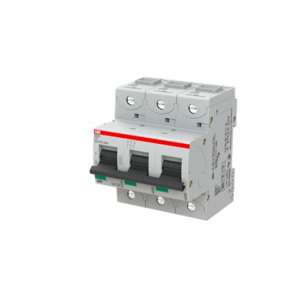 ABB S803C Miniature Circuit Breaker, 3-Pole, 13A, Type C, 415V ac AC, 375 V dc DC, 25 kA Breaking Capacity