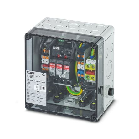 Phoenix Contact SOL-SC Series Black Polycarbonate Junction Box, IP65, 180 mm, 111mm 180 mm