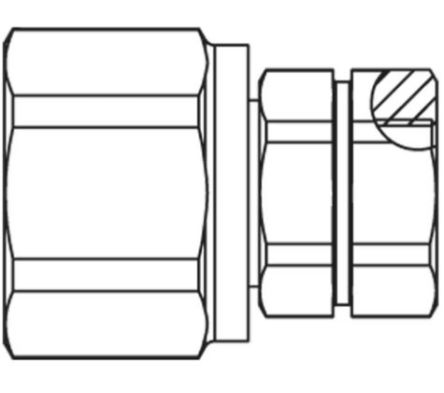 Parker Steel Hydraulic Quick Connect Coupling Male/Female G 3/4 in, 5366 psi