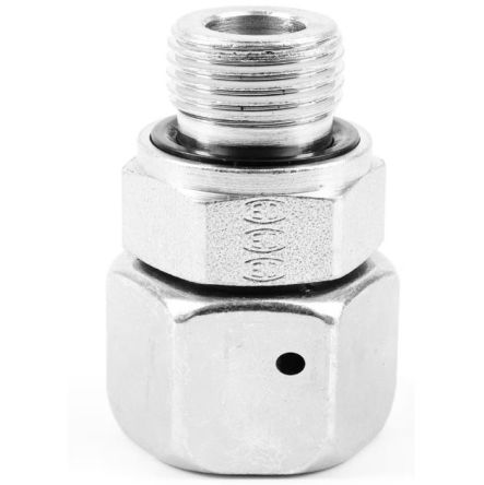 Parker, EGE06SREDCF Black Phosphated Steel Hydraulic Fitting, Male G 6mm