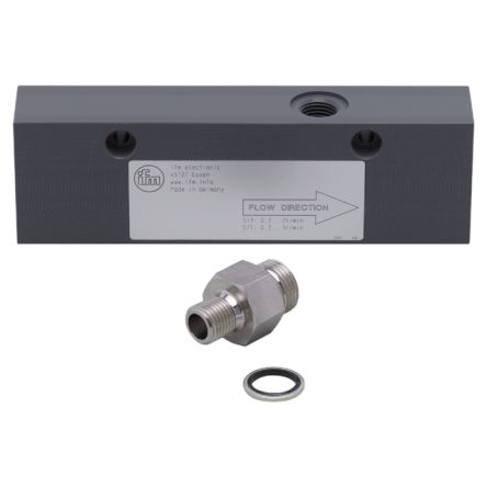 ifm electronic, E401 Series Adapter Process Adapter for Use with Small Volumetric Flow Quantities, RoHS, EAC Standard